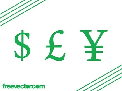 Currency Symbols Free Vector