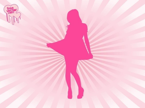 Cute Fashion Girl Free Vector