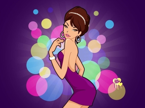 Dancing Girl Free Vector