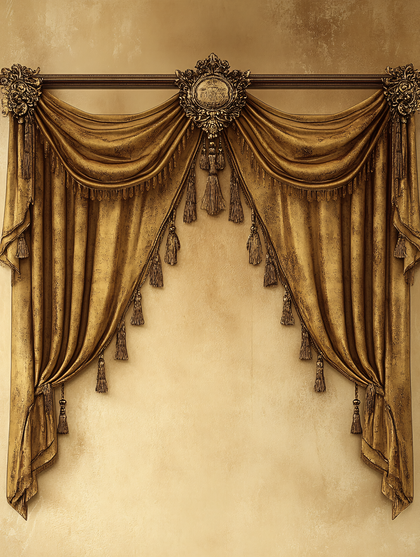 Decorative Golden Curtain