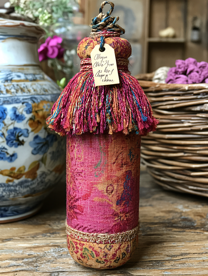 Decorative Pink and Orange Tassel Ornament