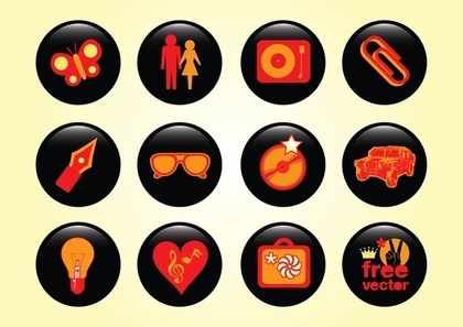 Design Buttons Free Vector