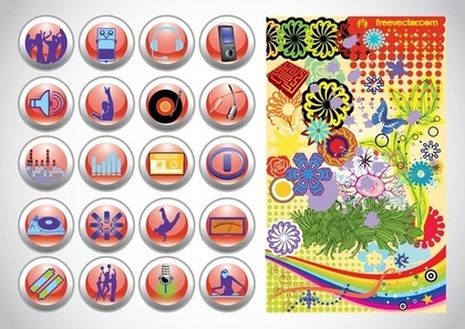 Design Buttons Free Vector
