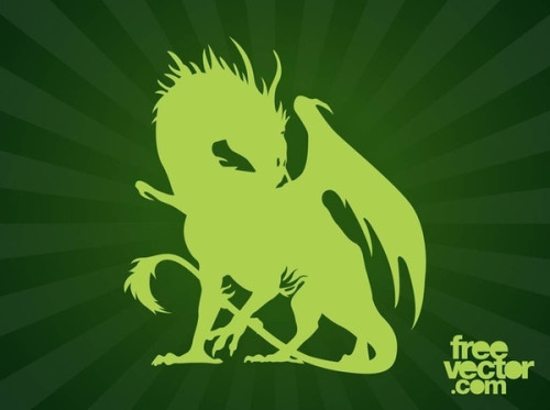 Dragon Silhouette Free Vector