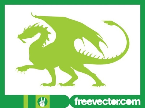 Dragon Silhouette Free Vector