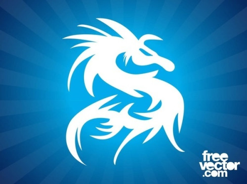 Dragon Silhouette Tattoo Free Vector