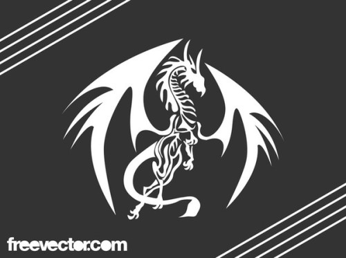 Dragon Skeleton Free Vector