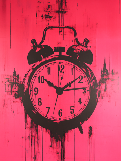 Dripping Time in Pink