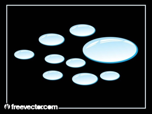 Drops of Water Free Vector