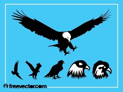 Eagles Silhouette Free Vector