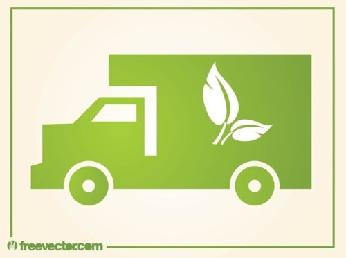 Eco Truck Free Vector