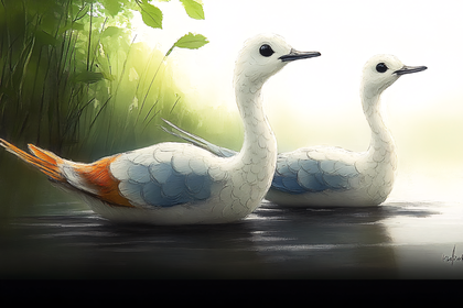 Elegant Ducks in Serene Waters