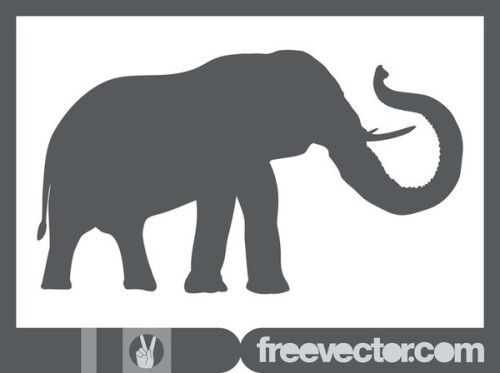 Elephant Silhouette Free Vector