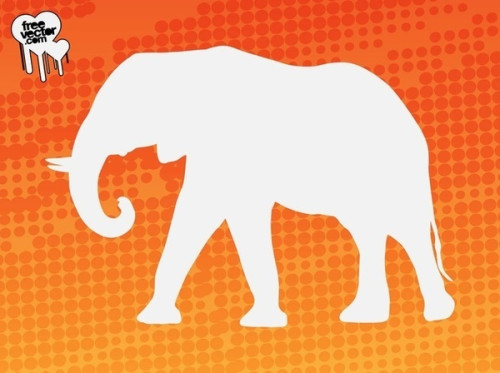 Elephant Silhouette Free Vector