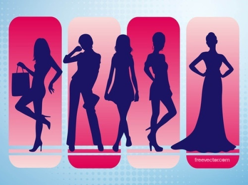 Fashion Silhouettes Free Vector