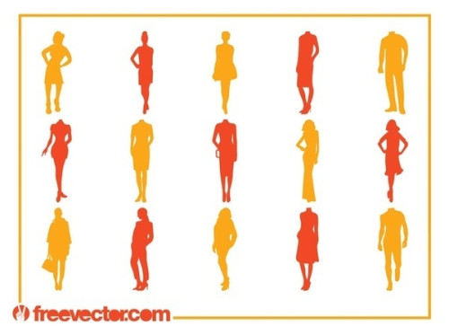 Fashion Silhouettes s Free Vector