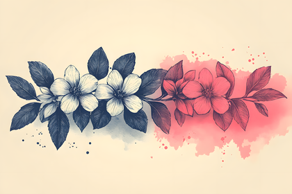 Floral Branch Illustration
