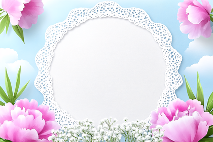Floral Lace Frame