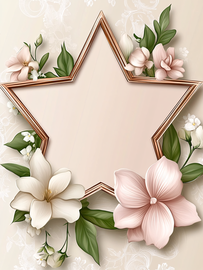 Floral Star Frame