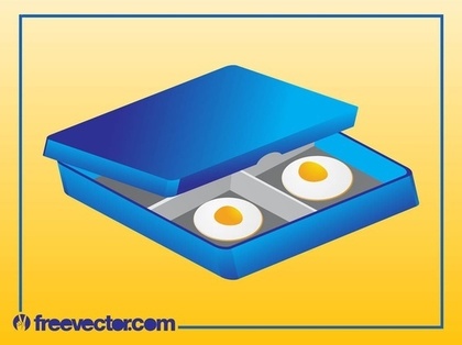 Fried Eggs Free Vector