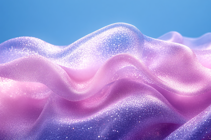 Glittering Purple And Pink Fabric Drape