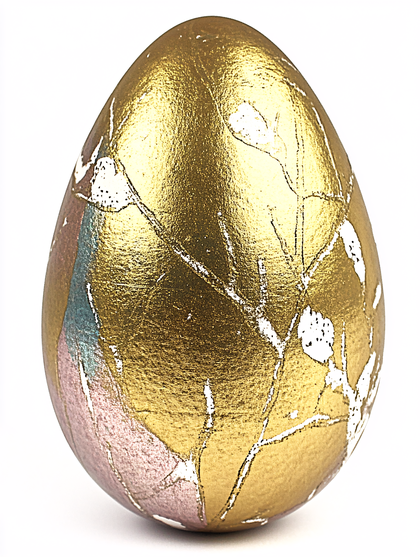 Golden Decorated Easter Egg