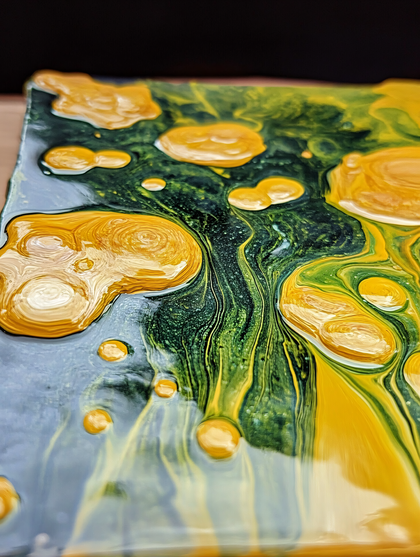 Golden Flow Abstract