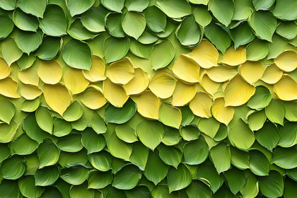 Gradient Green and Yellow Leaf Texture