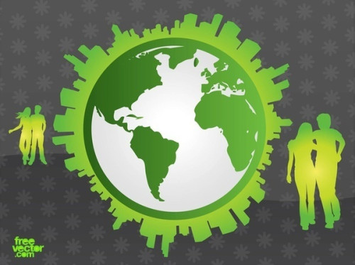 Green Earth Free Vector