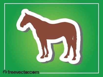 Horse Silhouette Free Vector