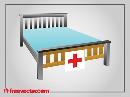 Hospital Bed Free Vector