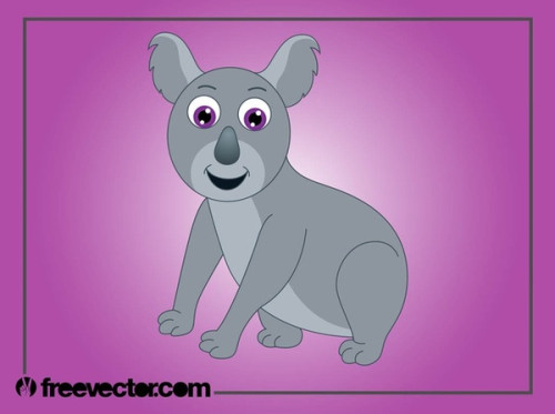 Koala Cartoon Free Vector