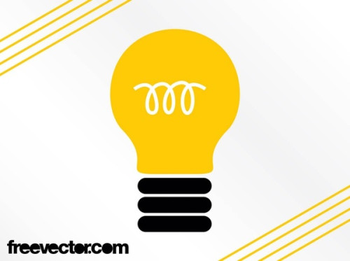 Lightbulb Symbol Free Vector