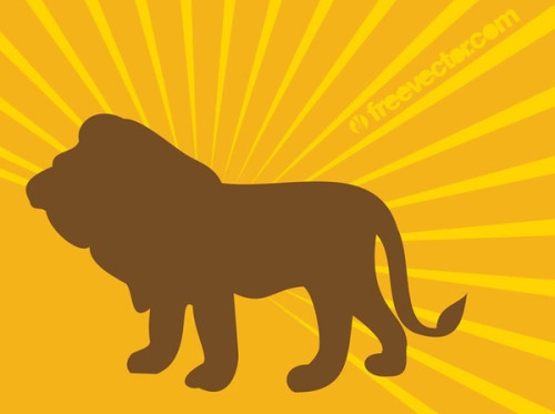 Lion Silhouette Image Free Vector