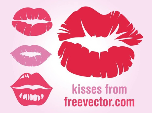 Lips Prints s Free Vector