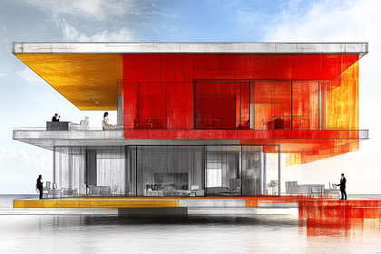 Free Download Modern House Architectural Design Sketch