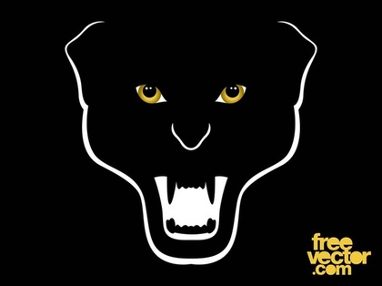 Panther Head Free Vector