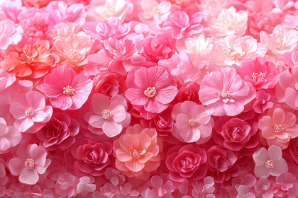 Pink Flower Bed