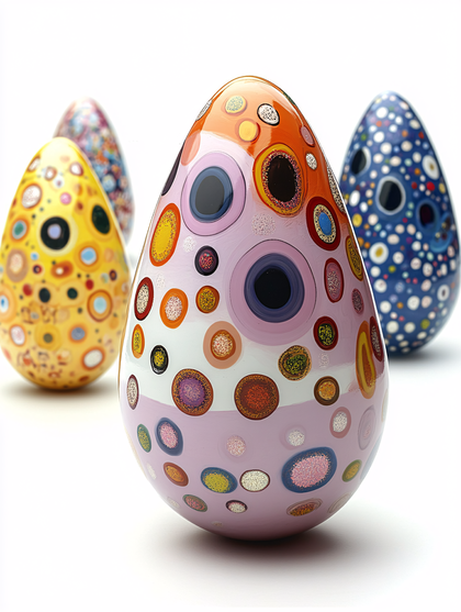 Polka Dot Easter Eggs
