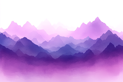 Purple Mountain Landscape