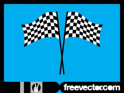 Racing Flags Layout Free Vector