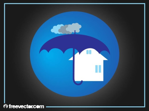 Real Estate Insurance Logo Free Vector