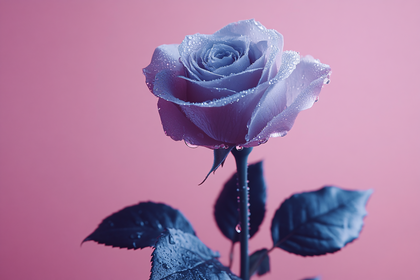 Rose With Water Droplets