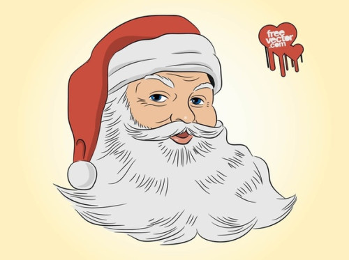Santa Portrait Free Vector