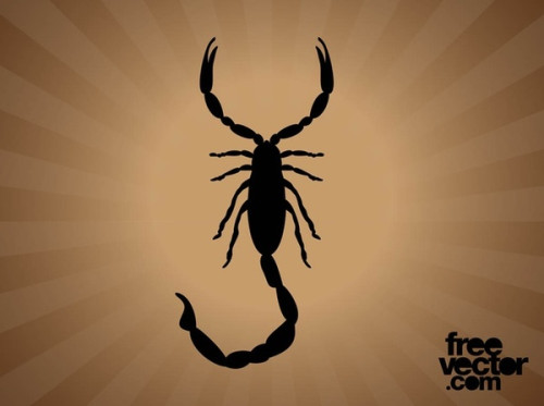 Scorpion Silhouette Free Vector