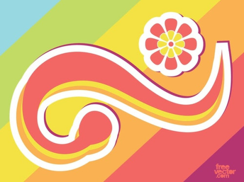 Scroll Sticker Free Vector