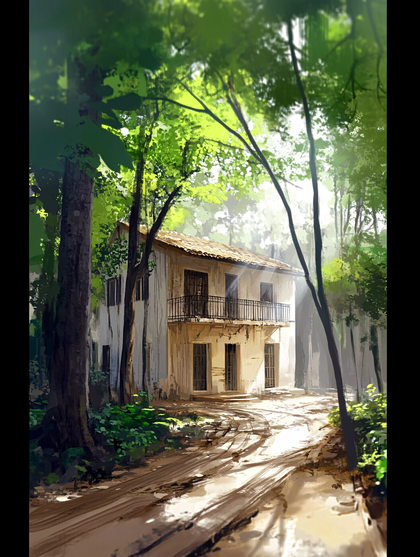 Secluded House In Lush Green Forest