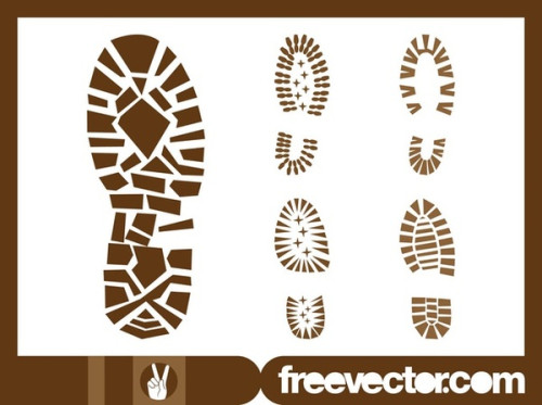 Shoe Print Free Vector