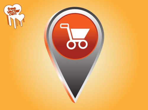 Shopping Pointer Icon Free Vector