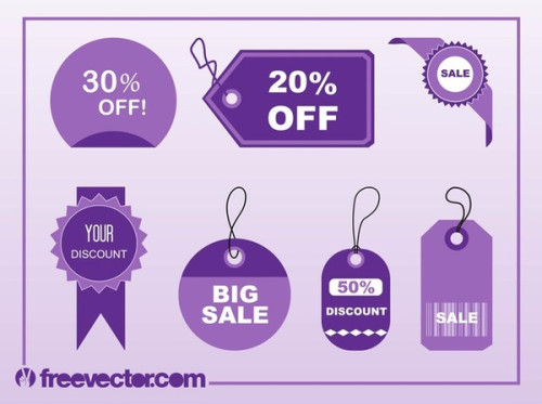 Shopping Tags s Free Vector